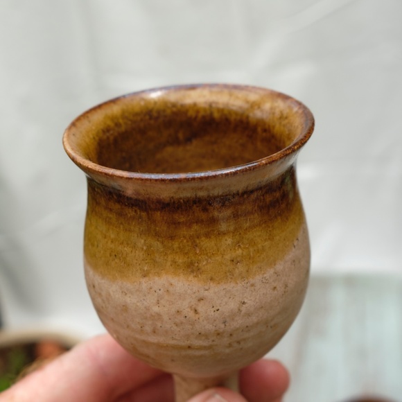 Vintage Geele Studio Pottery Goblets / Cordials - Set of Six (6) - Picture 8 of 10